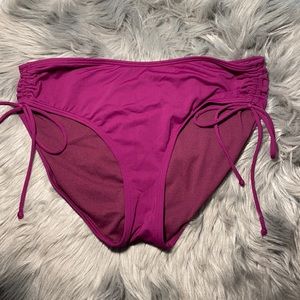 NWOT Athleta Side Ruched Bikini Bottoms M